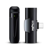 Digitek Mic - DWM-001 Wireless Mic & Receiver with Type C, Compatible for Noise Cancellation, for Vlog, You Tube, Live Streaming, Video Recording and More