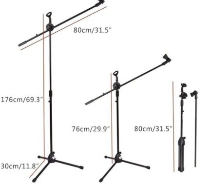 Techtest Dual Mic Stand | Condenser Mic Stand under 1000