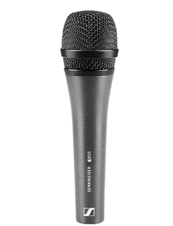 Sennheiser E835 Dynamic Vocal Microphone. Intended for Live show, on stage music, Singers, home recording, semi-pro studios