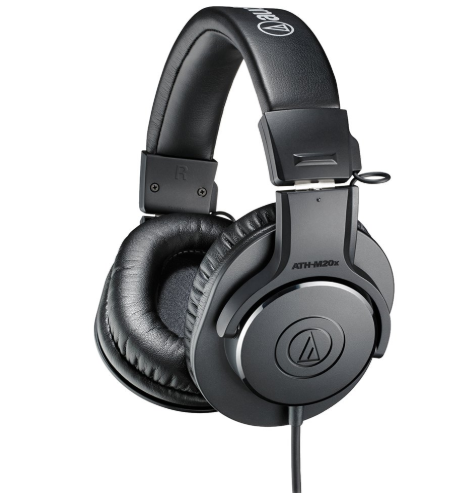 Audio-Technica ATH-M20x Over-Ear Professional Studio Monitor Headphones