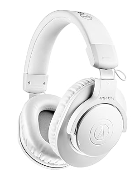 Audio-Technica ATH-M20xBTWH Wireless Over-Ear Headphones,White