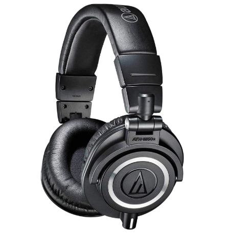 Audio-Technica ATH-M50X Professional Monitor Headphones (Black)