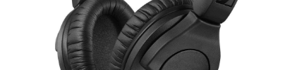 Sennheiser HD 280 PRO black over-ear headphones with padded ear cups, durable build, 64 Ohm impedance for studio recording and monitoring.