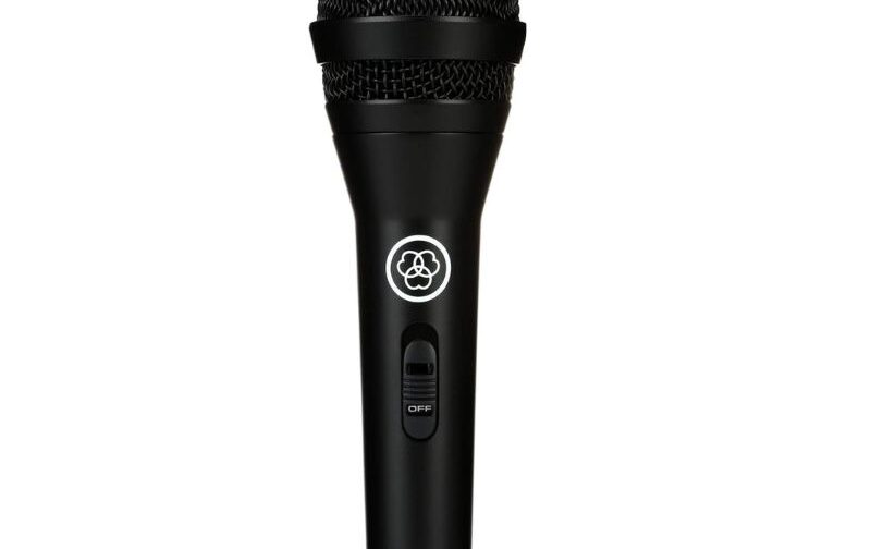 AKG P3 S dynamic microphone in black matt color with cardioid pattern and XLR connector