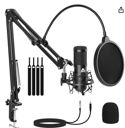 Audio Array AM-C43 XLR to 3.5mm Professional Condenser Microphone
