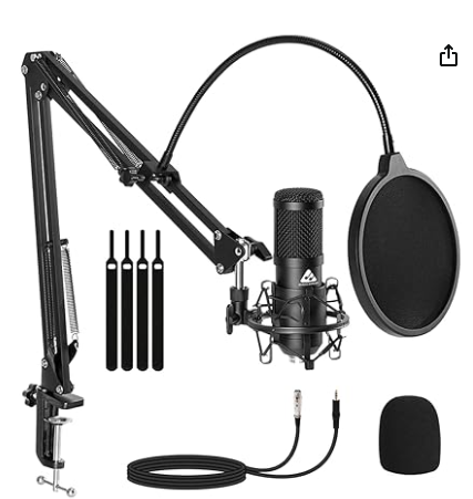 Audio Array AM-C43 XLR to 3.5mm Professional Condenser Microphone