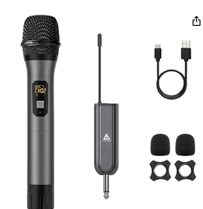 Audio Array AM-W13 UHF Wireless Premium Metal Microphone - 4+ Hours