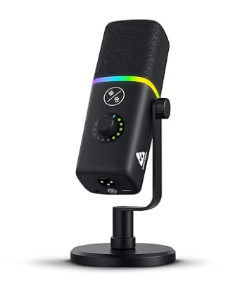 Audio Array AM-C45 XLR_USB Professional RGB Dynamic Podcast Microphone