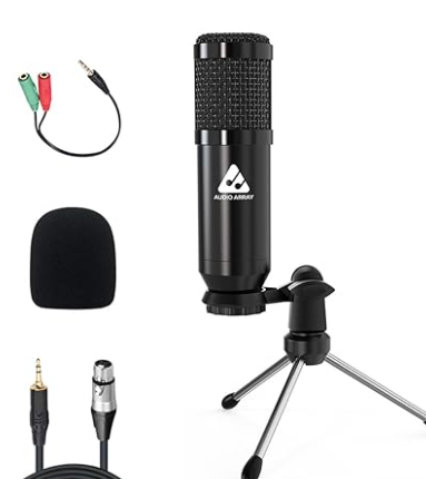 Audio Array AM-C39 XLR to 3.5mm Condenser Microphone Kit - Tripod