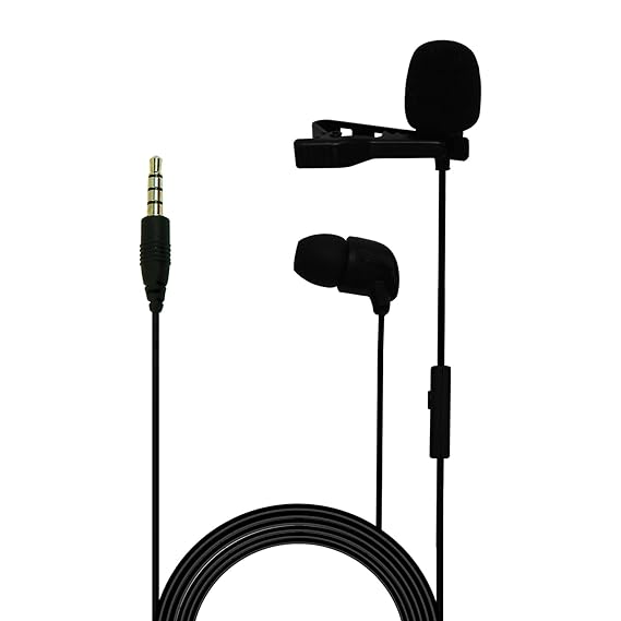 JBL CSLM30 Lavalier Microphone with earphone and clip