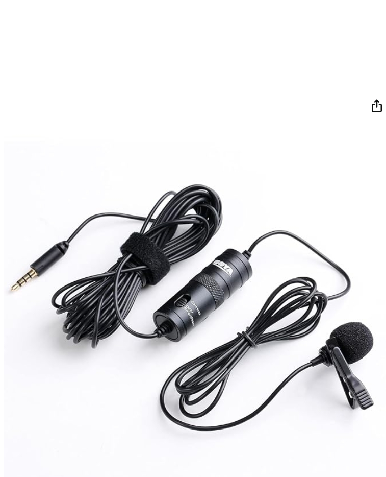 Boya M1 Lavalier Collar Clip Microphone