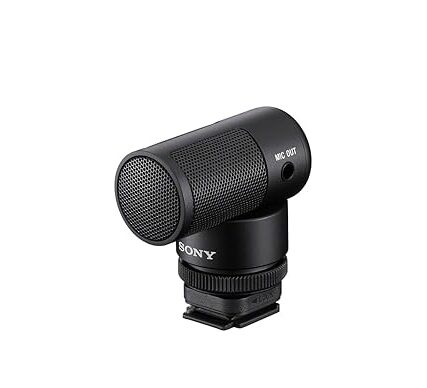 Sony ECM G1 Shotgun Microphone with windscreen and camera compatibility