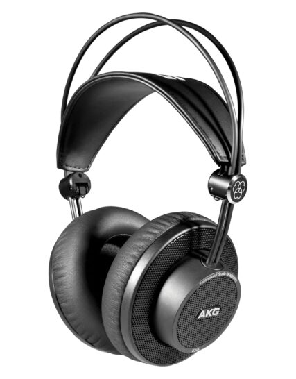 AKG K245 Over Ear Open Back Lightweight Folding Studio Headphones,Wired,Black
