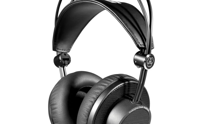 AKG K245 Over Ear Open Back Lightweight Folding Studio Headphones,Wired,Black