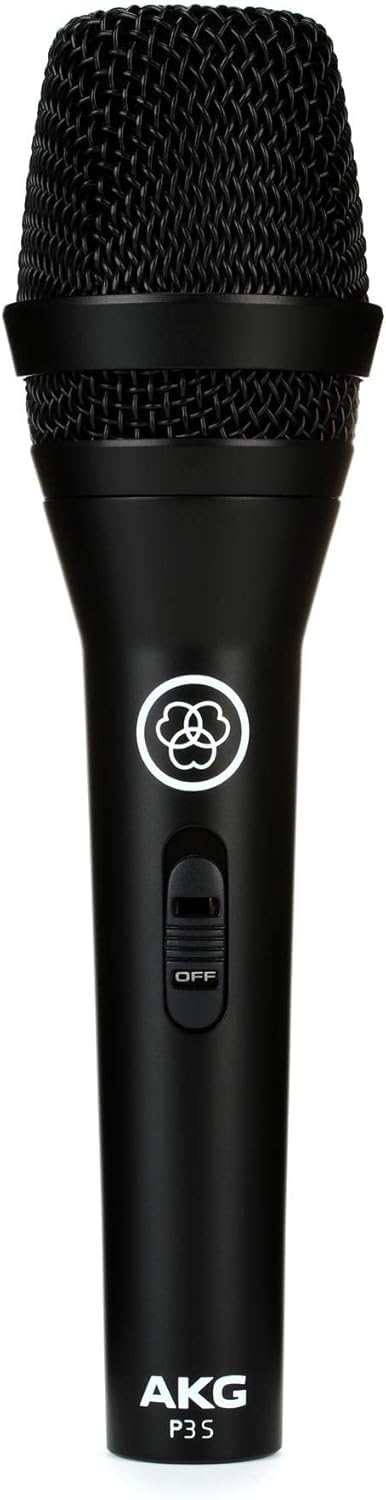 AKG P3 S Dynamic Vocal & Guitar Microphone (XLR, Black)