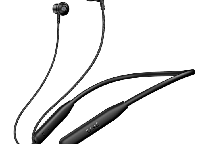 Experience non-stop entertainment with boAt Rockerz 113 Bluetooth Neckband Earphones. Enjoy 40 hrs playback, ENx noise-free calls, BEAST gaming mode & ASAP fast charging for 10 hrs playtime in 10 mins.