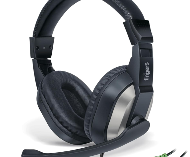 FINGERS F10 Wired Headphone On-Ear with Built-in Adjustable Mic