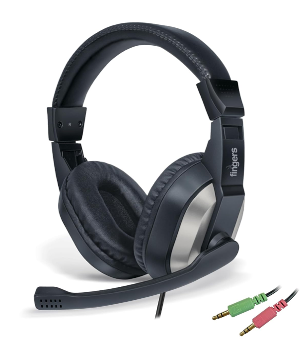 FINGERS F10 Wired Headphone On-Ear with Built-in Adjustable Mic