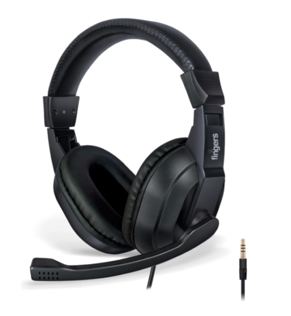 FINGERS S10 Wired Headphone On-Ear with Built-in Adjustable Mic