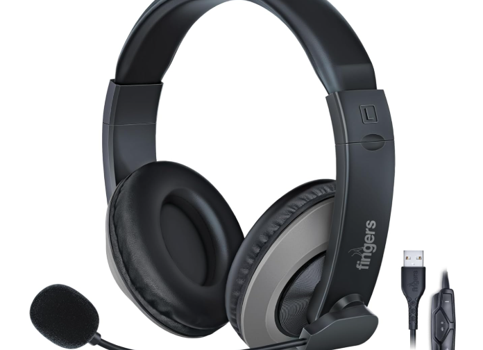 FINGERS USB-Meet H2 Wired Headphones with Mic