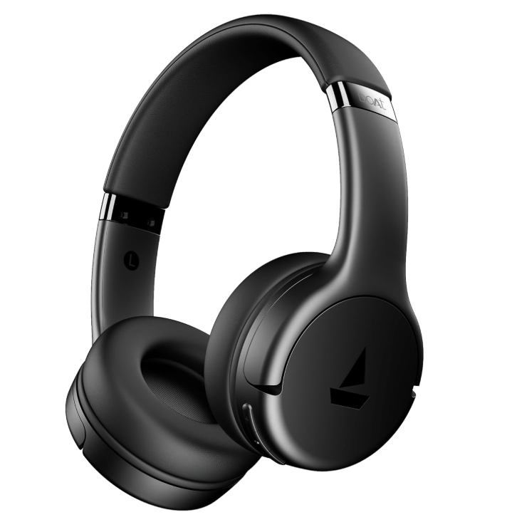 Enjoy powerful bass and long-lasting comfort with boAt Rockerz 411 Bluetooth Headphones. Get 40 hrs playtime, ENx noise-free calls, 40 ms BEAST gaming mode, and boAt Signature Sound with Bluetooth v5.4.