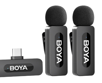 BOYA BY-V20 Wireless Lavalier Microphone for Android, iPhone & Laptop