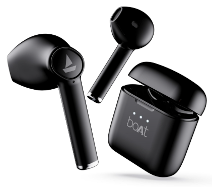 boAt Airdopes 131/8 True Wireless Earbuds with Mic – 60H Playback (Active Black)