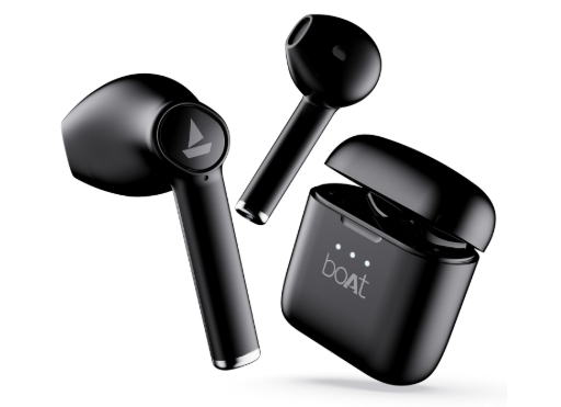 boAt Airdopes 131/8 True Wireless Earbuds with Mic – 60H Playback (Active Black)