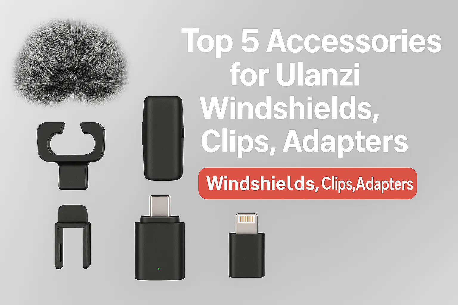 Top 5 Accessories for Ulanzi Wireless Mics (Windshields, Clips, Adapters)
