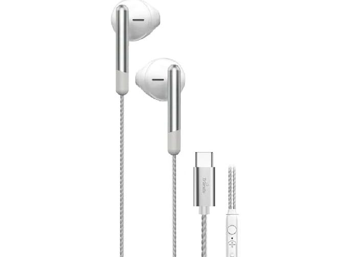 Trands TR-HS866 Type-C Wired Earphones with Mic (White)