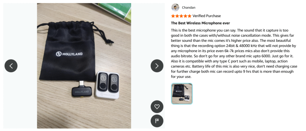 Hollyland Wireless Magnetic Mini Microphone